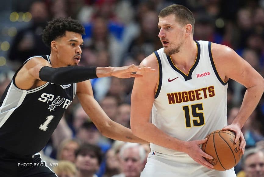 Nikola Jokić-Viktor Vembanjama-Denver Nagetsi-San Antonio Sparsi-NBA