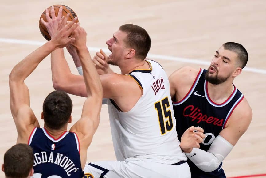 Denver Nagetsi-Klipersi-Jokić-Bogdanović